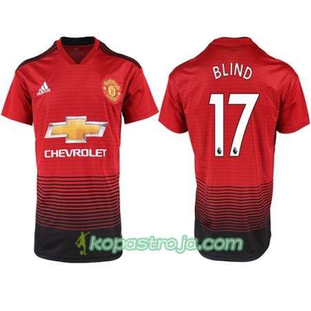 Billiga Fotbollströjor Manchester United BLIND 17 Hemma tröja 2018/19 Kortärmad